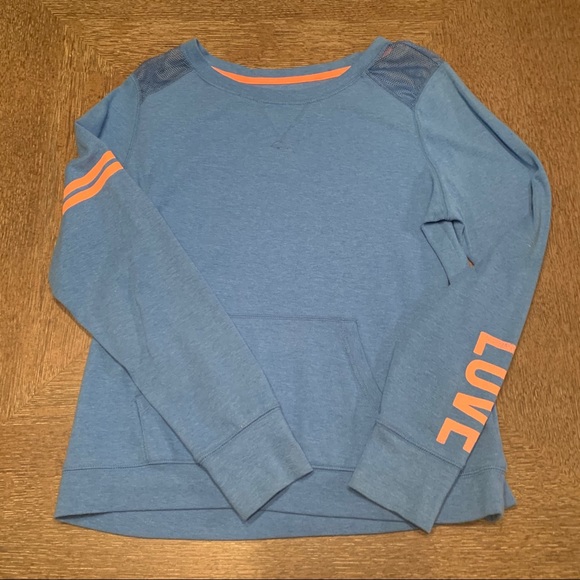 Blue Orange Shirt with Shoulder Netting - Picture 2 of 4